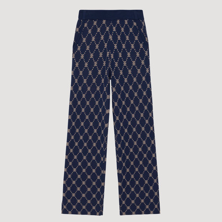 Monogram Navy Lounger Pant | EllandEmm