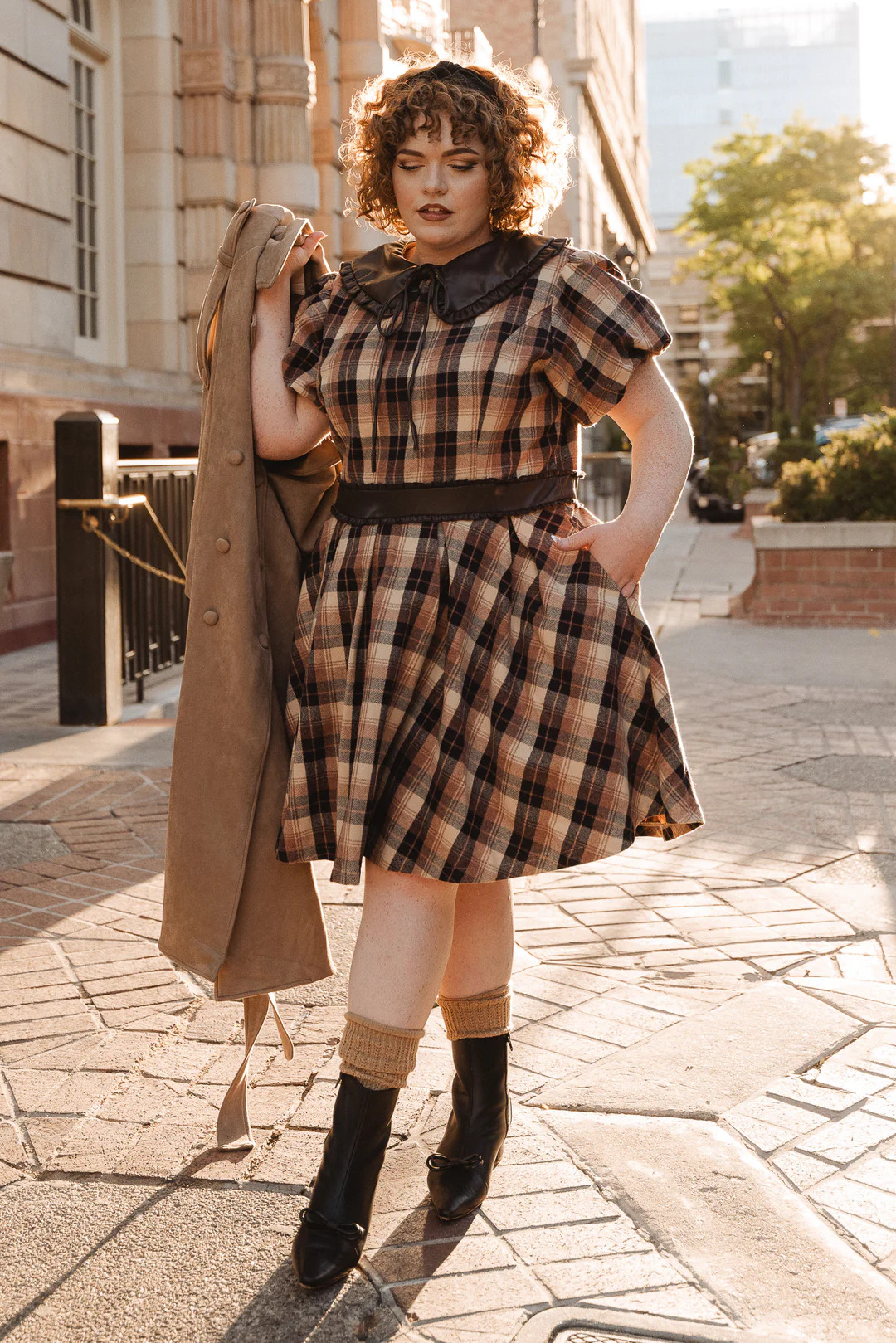 Celine Dress in Plaid | Ivy City Co