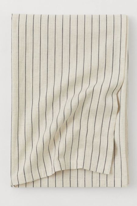 Linen tablecloth, cream with black stripes

#LTKstyletip #LTKhome #LTKunder50