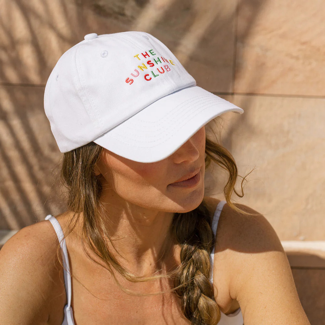 Rainbow Embroidered Sunshine Club Baseball Hat | Sunshine Tienda