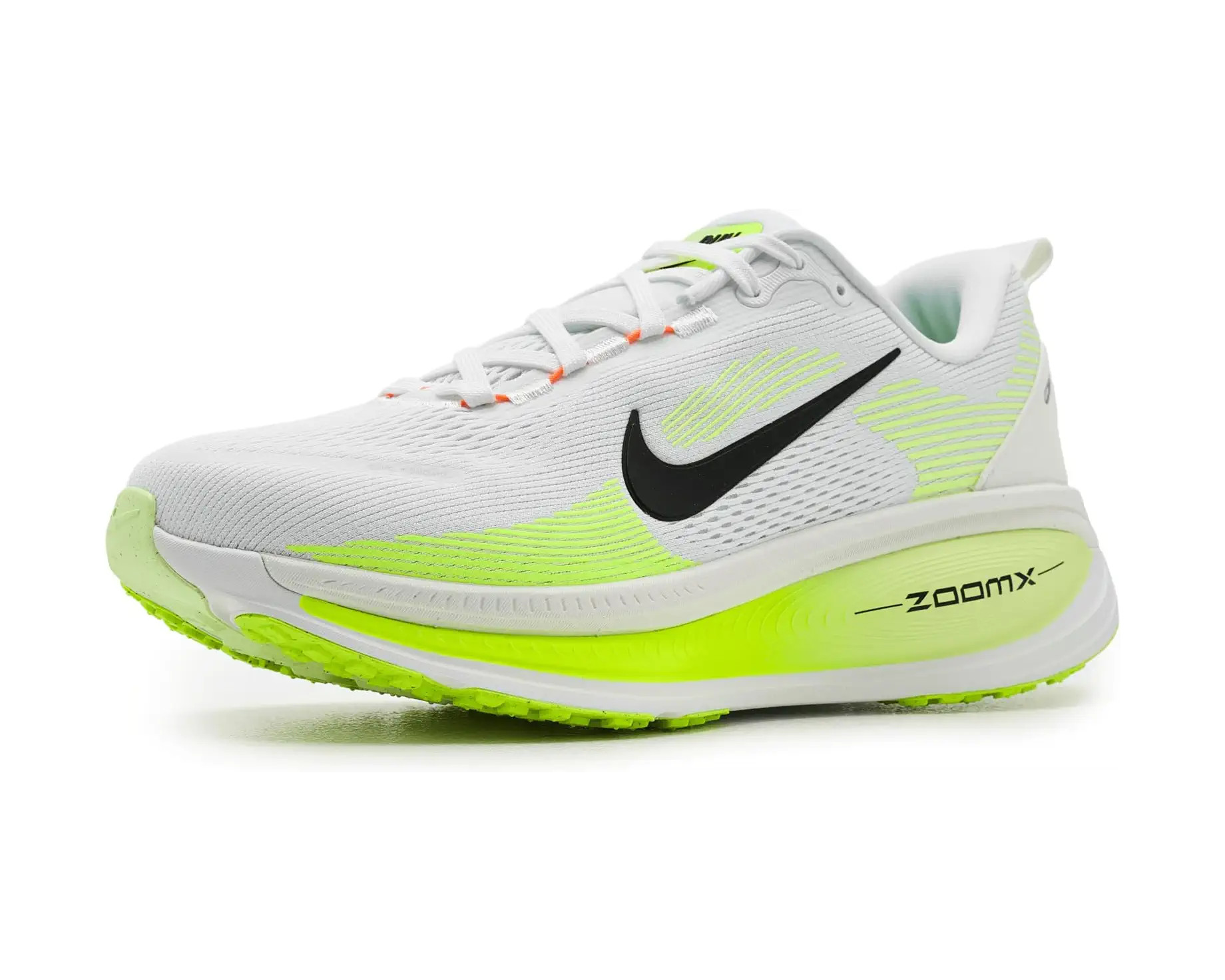 Nike Vomero 18 Men's Shoes White/Black/Electric Green/Volt : 8 M, Synthetic | Zappos.com