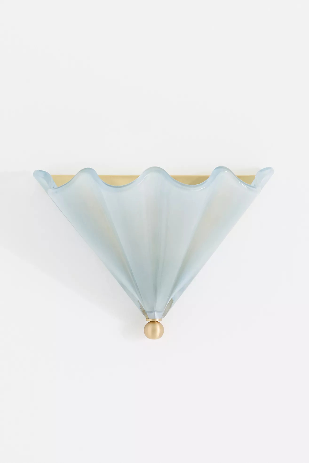 Wave Colored Glass Flush Wall Light | Anthropologie (US)