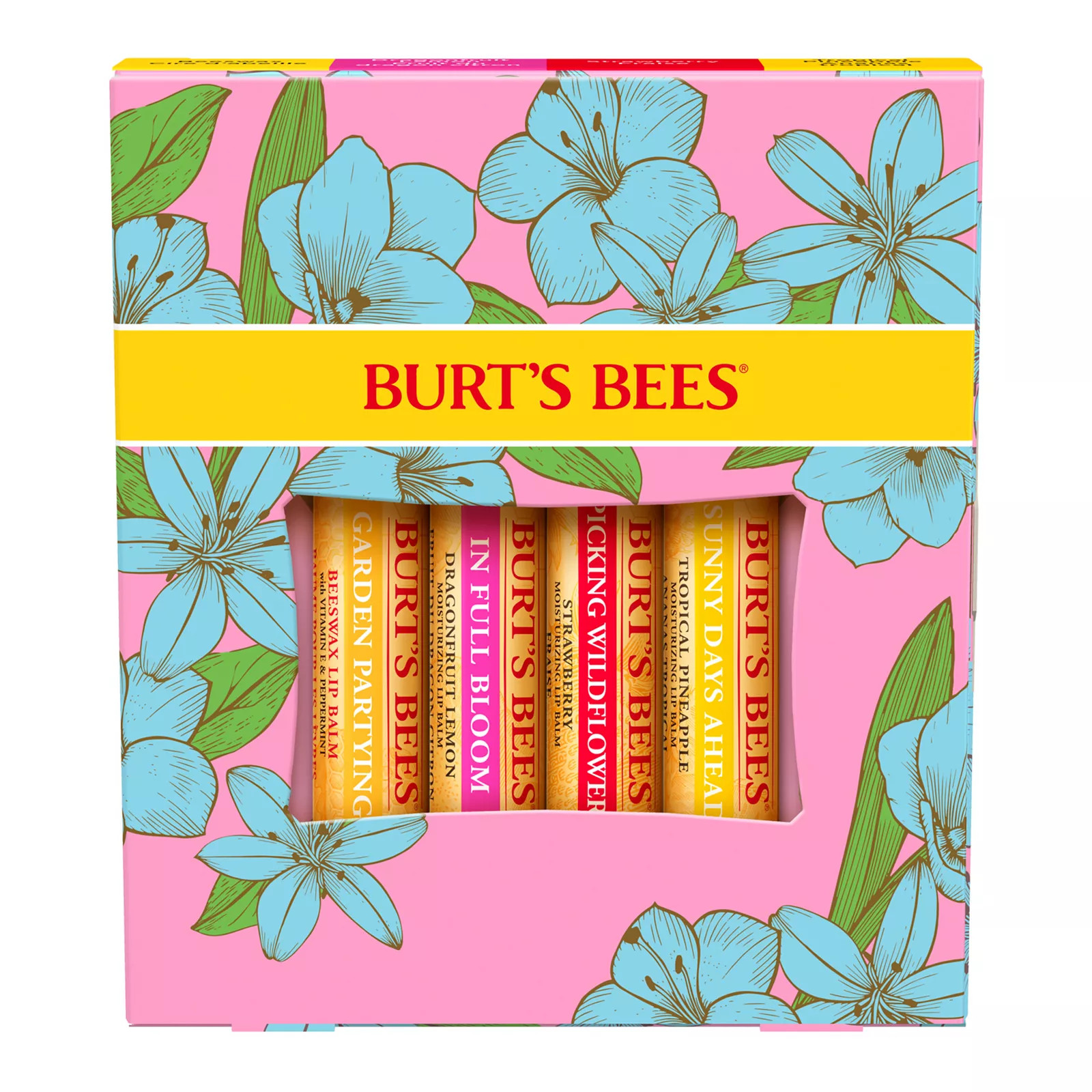 Burt's Bees In Full Bloom Assorted Lip Balm 4-pc. Gift Set, Multi | Kohl's