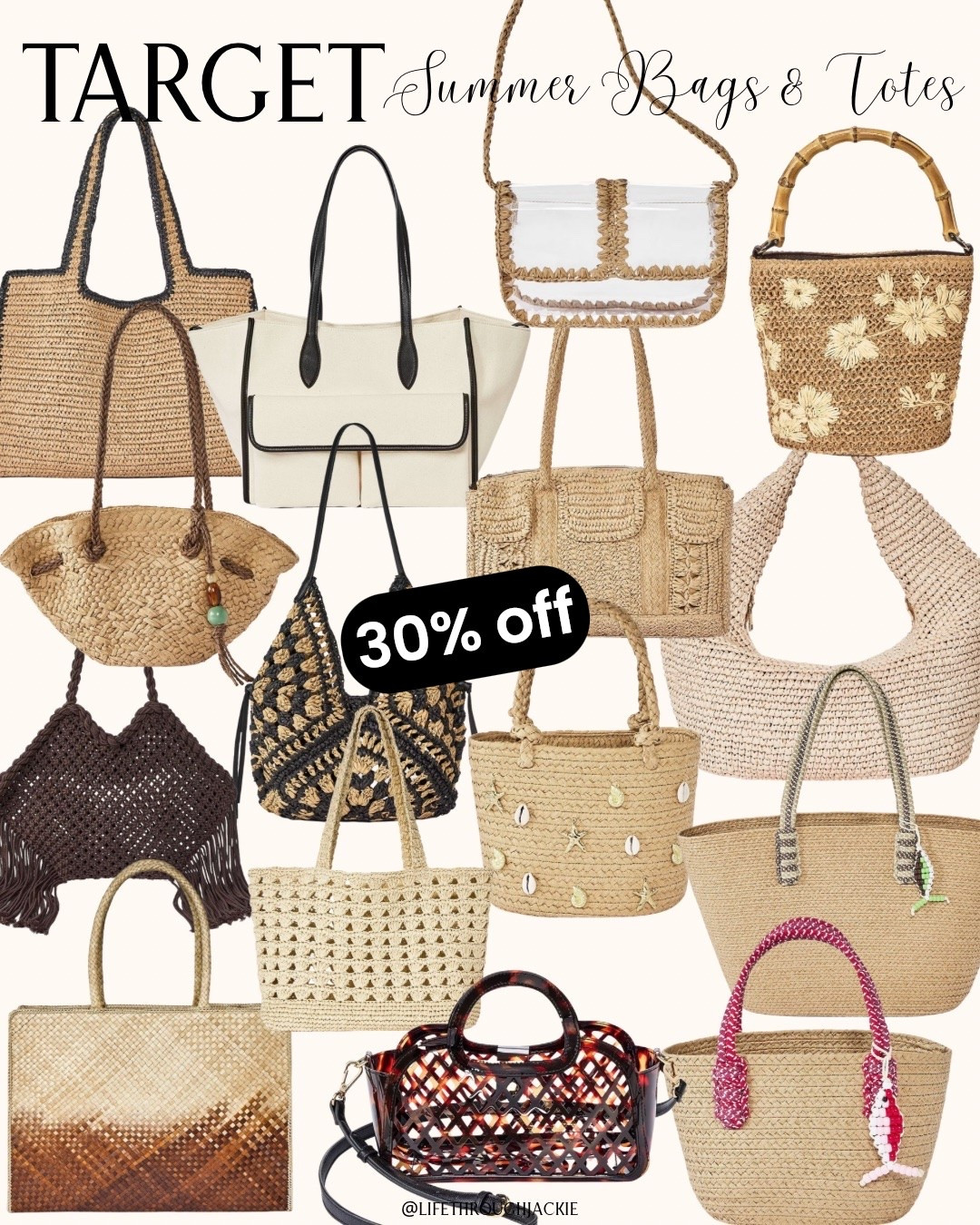 30% off Target Bags @Target 
Summer Bags, Straw Purse, Summer Totes, Clear Summer Stadium Purse
#LTKOver50, Momover50

#LTKSaleAlert #LTKTravel #LTKmomlife