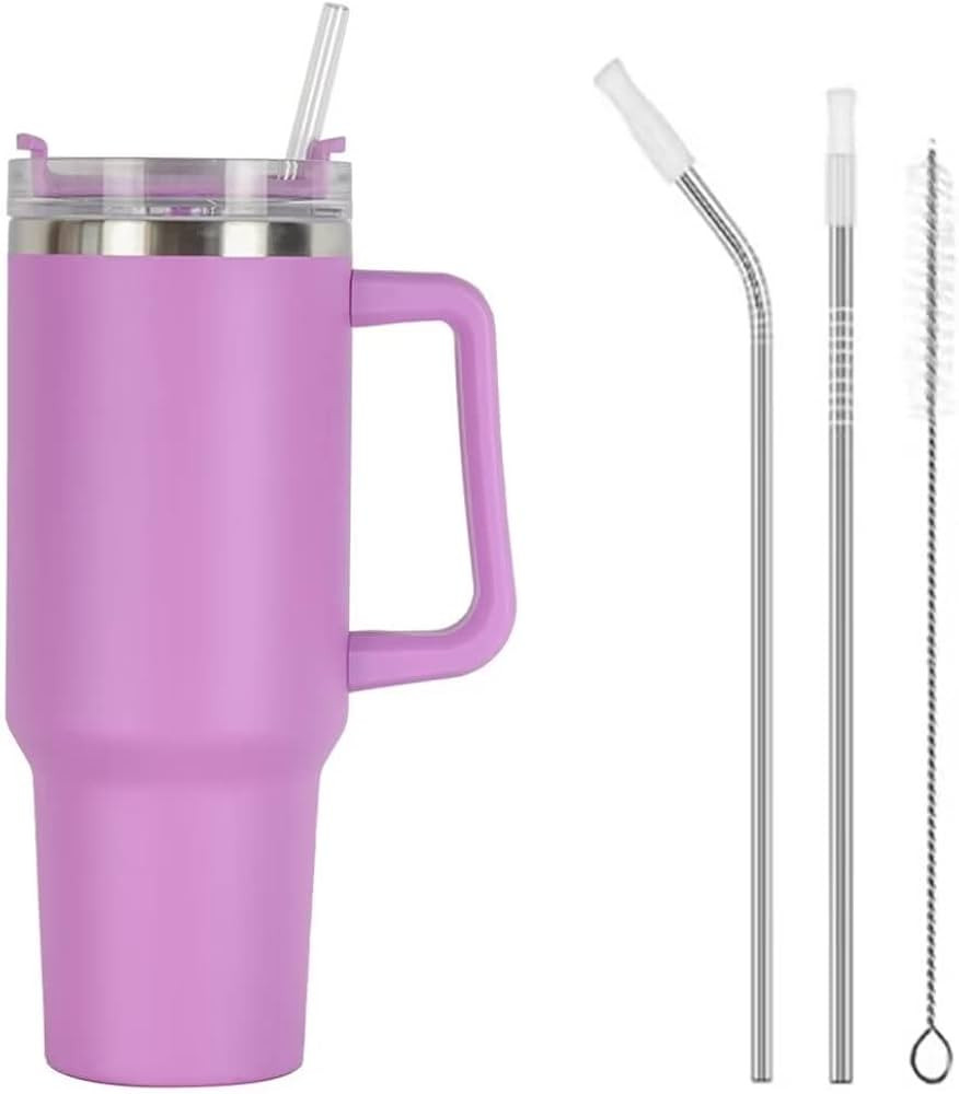 TEKKYS Simply Modern 40 oz Tumbler Insulated Water Bottle with Straw flip Straw Tumbler Stainless... | Amazon (US)