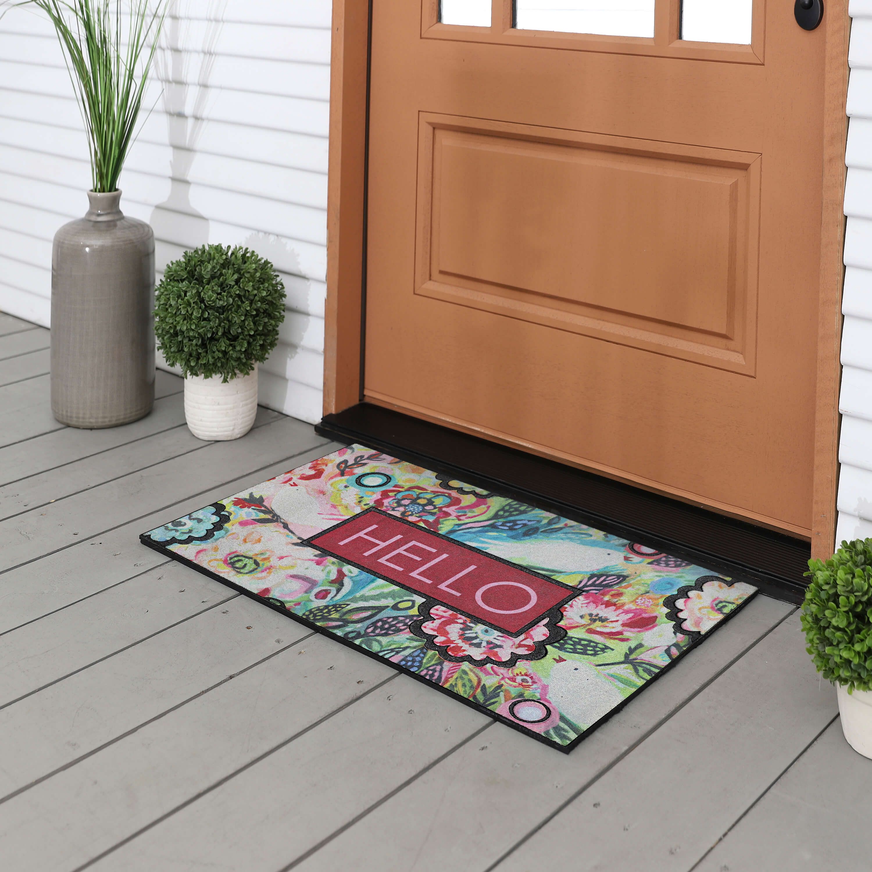Bloomfield Flora Multicolor Door Mat | Covered By Rugs