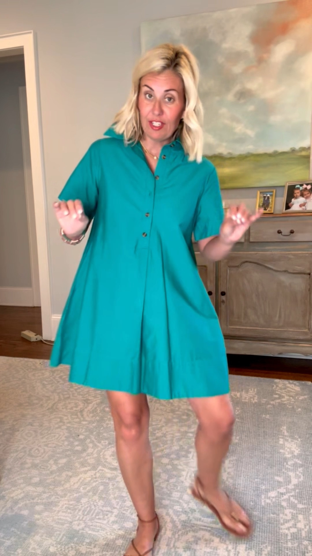 Oh my goodness…. I think this is one of the first dresses I got from the Zon and I was like wait a minute!! Y’all this one is a must have! I’m in a small. 

#LTKspringtrends #LTKspring #LTKmomlife