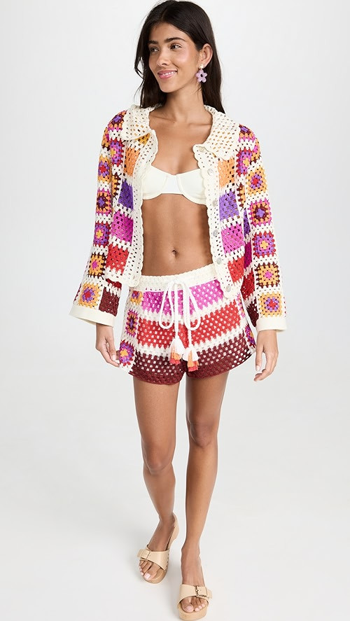 Mixed Crochet Stripes Shirt | Shopbop