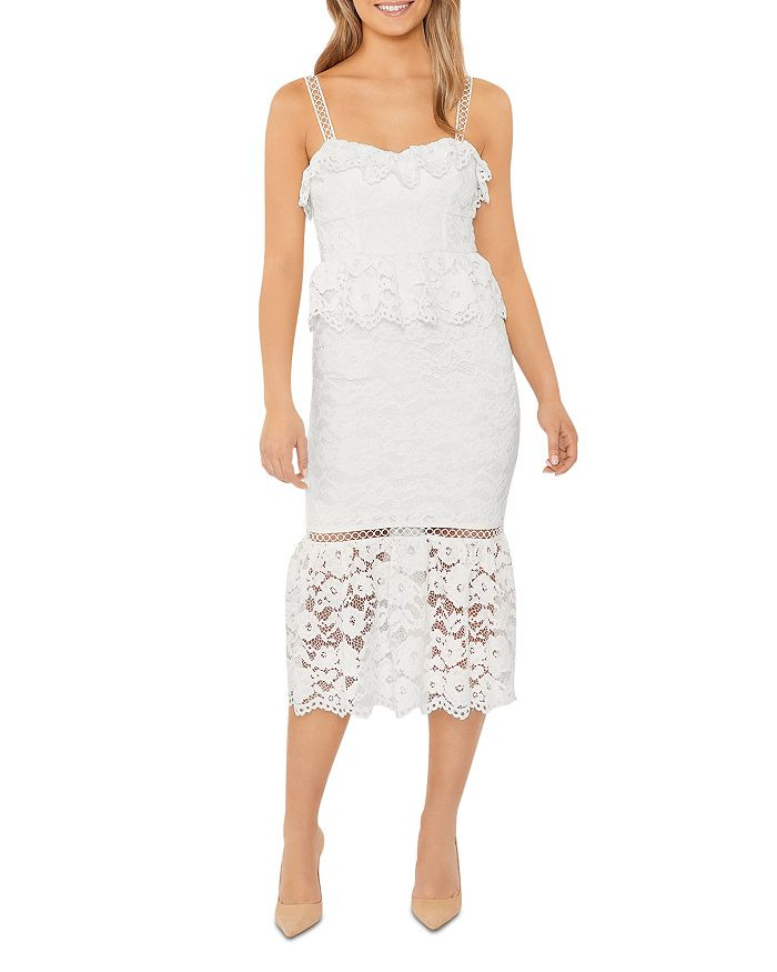 Leigh Lace Midi Dress | Bloomingdale's (US)