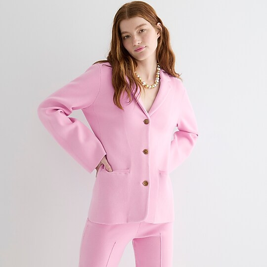 Waisted sweater-blazer with stretch | J. Crew US