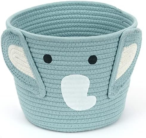 Kids Baskets, MaidMAX Animal Storage Baskets Rope Storage Basket for Baby Diaper, Stuffed Animal ... | Amazon (US)