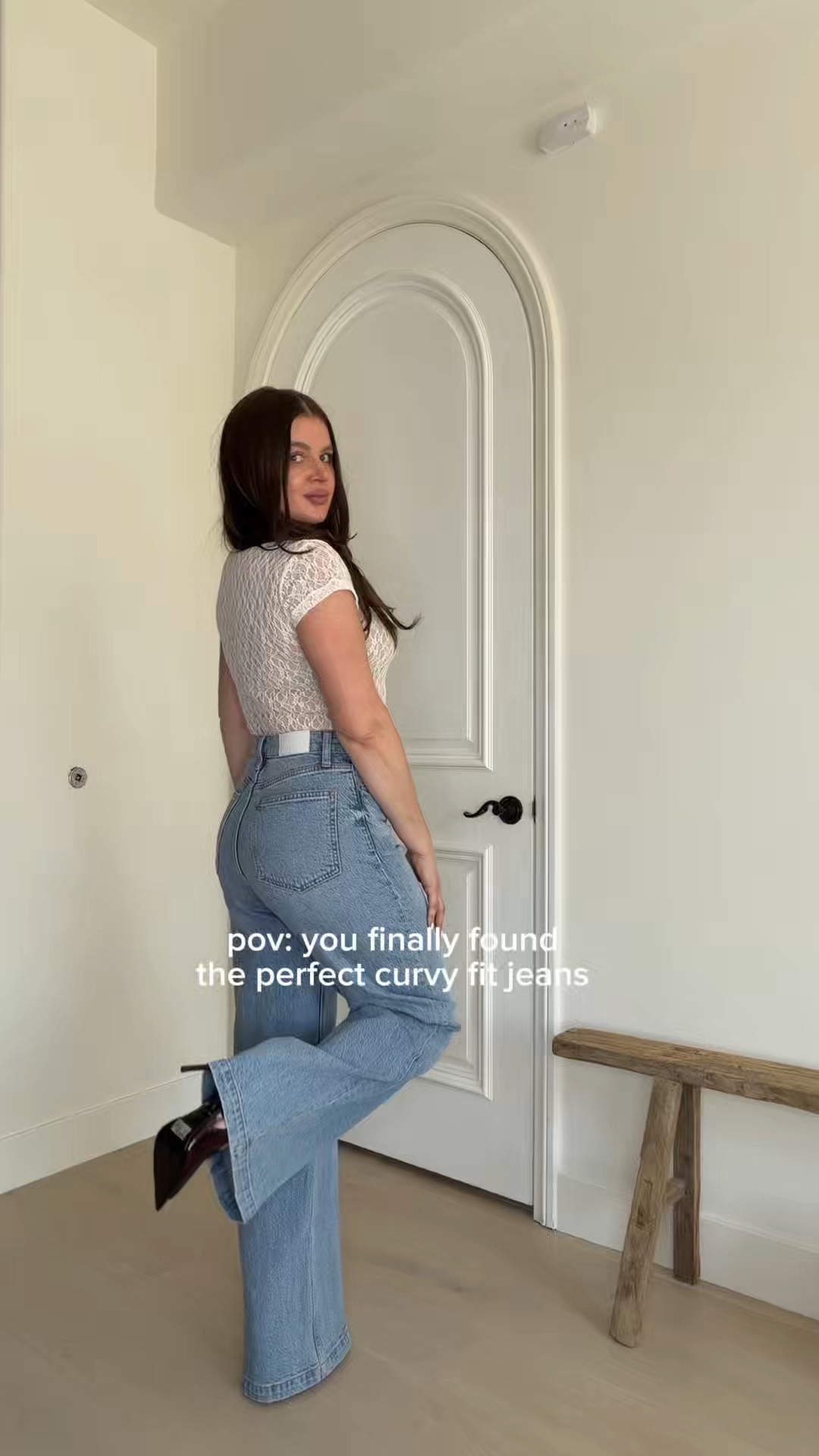 Finally found the perfect curvy fit jeans @Pistola Denim  Fit perfectly at the waist and on my 🍑 These are high wasted wide leg jeans. Im 5’5” wearing size 27 

#LTKWorkwear #LTKgrwm #LTKootd