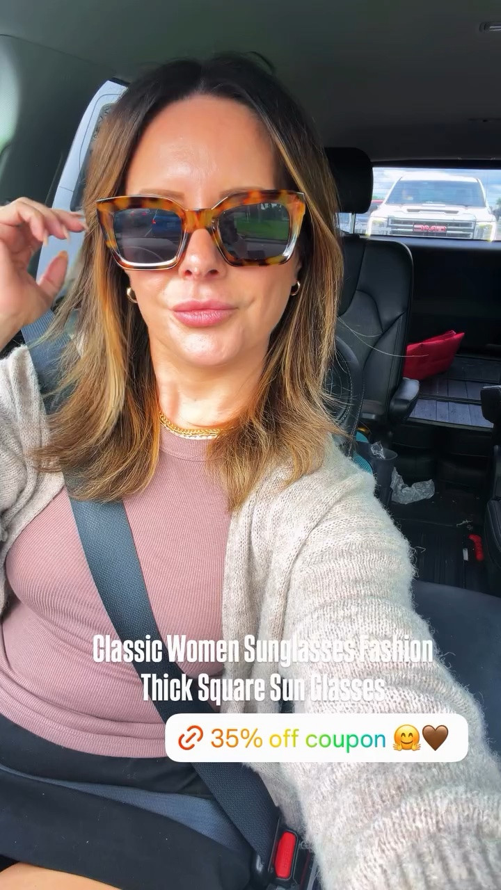 Classic Women Sunglasses Fashion Thick Square Sun Glasses!! 🤎 35% off coupon!

#LTKSeasonal #LTKSaleAlert #LTKgrwm