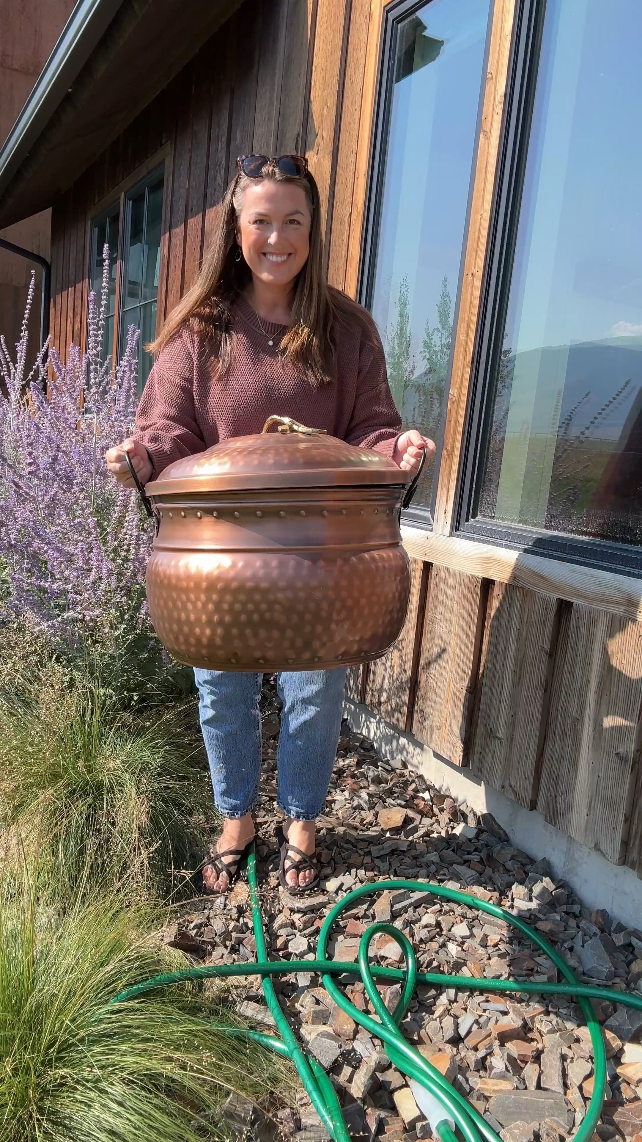 I bought this copper hose storage because I was tired of looking at a tangled garden hose. It keeps everything neat, looks so much better than a pile on the ground, and actually adds a little charm to the side of the house.

Proof that even practical outdoor stuff can be pretty. 

 #LTKmomlife #LTKvlog #LTKHome