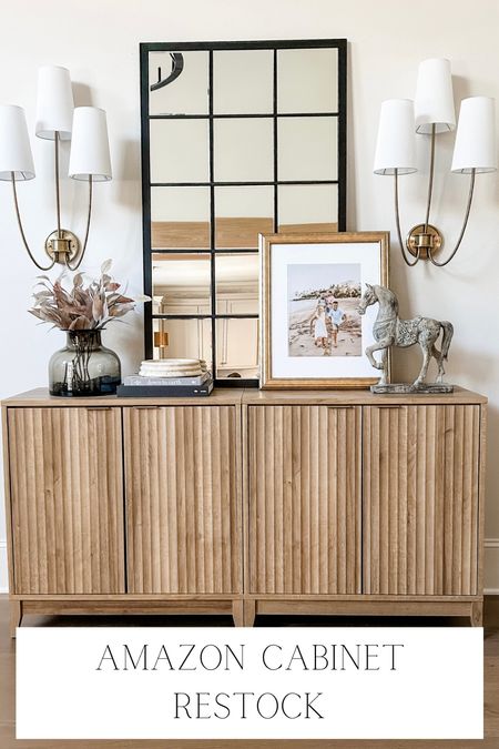 Hurry before they go out of stock again! 






Storage cabinet
Media console
Buffet
Console
Wood storage cabinet
Amazon furniture 
Console style
Sconces
Wall mirror
Large mirror 
Decor 