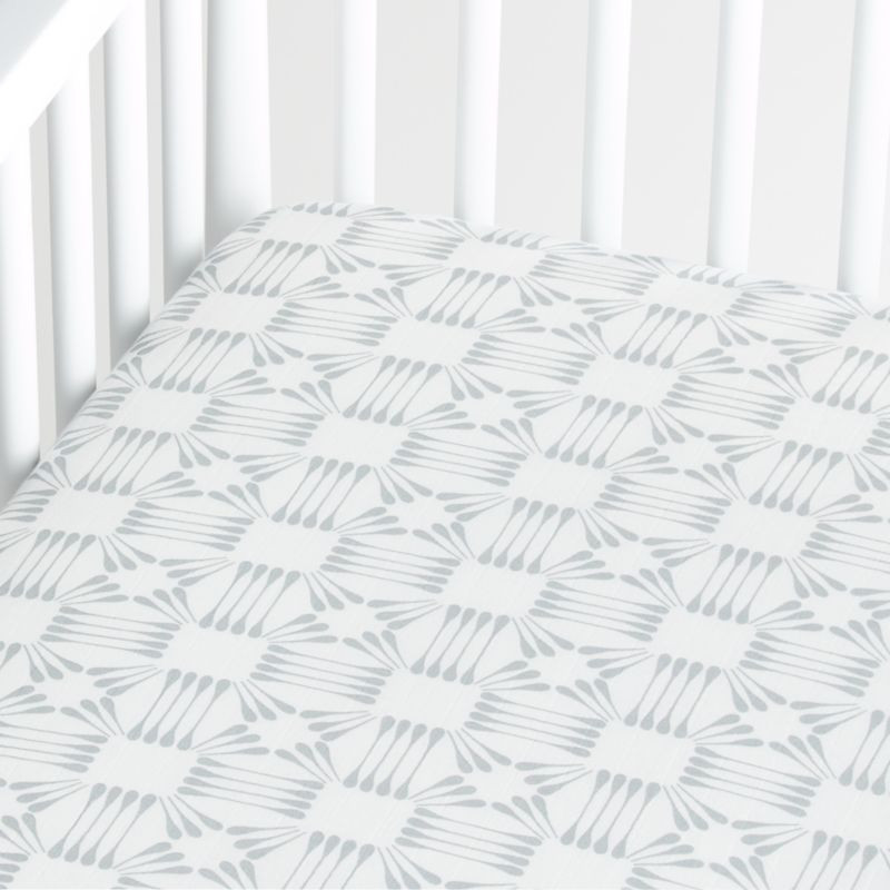 Organic Modern Muslin White Fitted Sheet + Reviews | Crate and Barrel | Crate & Barrel