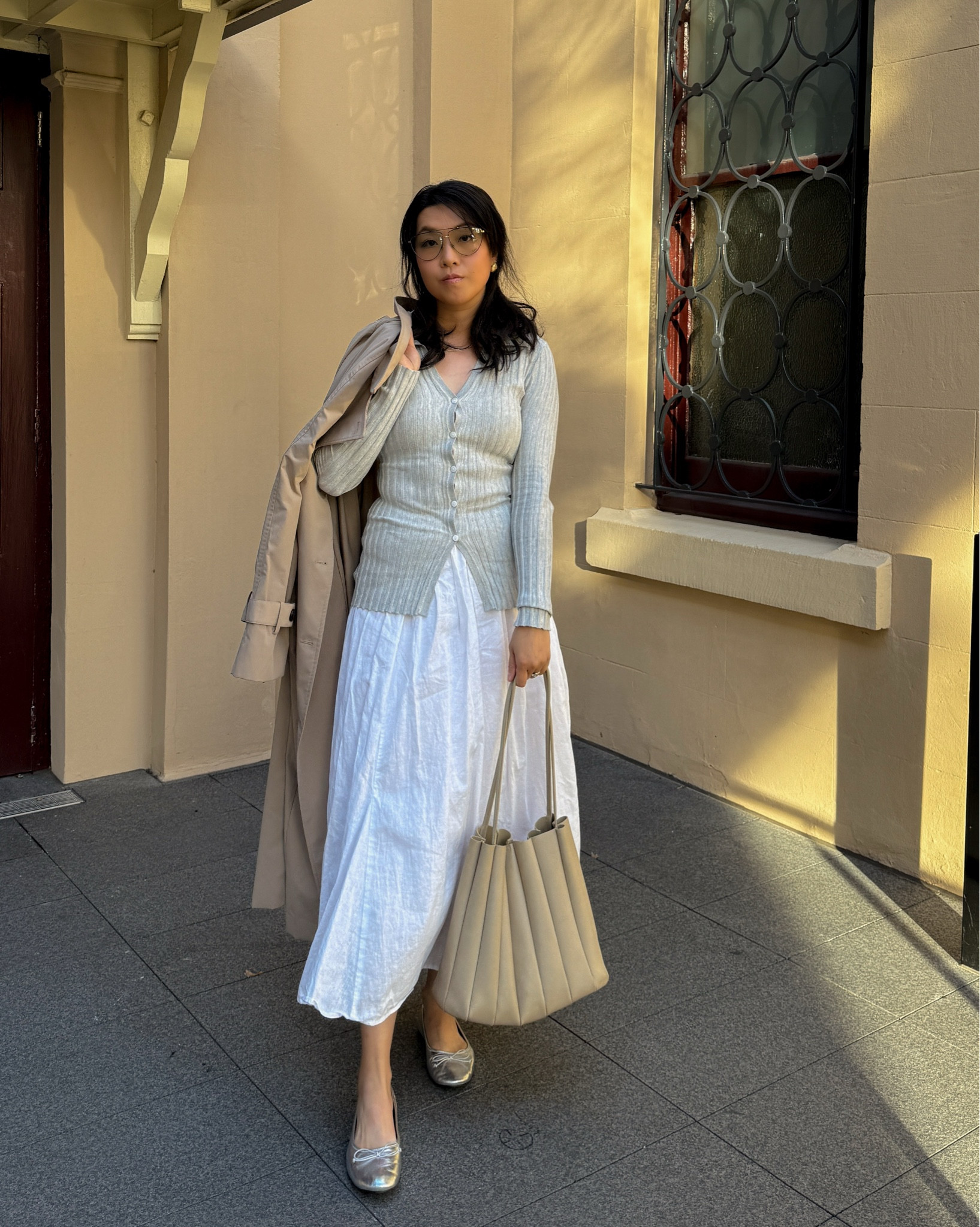 The cutest outfit this Sunday afternoon! I’m so in love with this ribbed top and my all time maxi skirts ! #winteroutfit #australianfashionlabels #neutrals #greyandwhite #trenchcoat

#LTKaustralia #LTKdresses #LTKstyletip