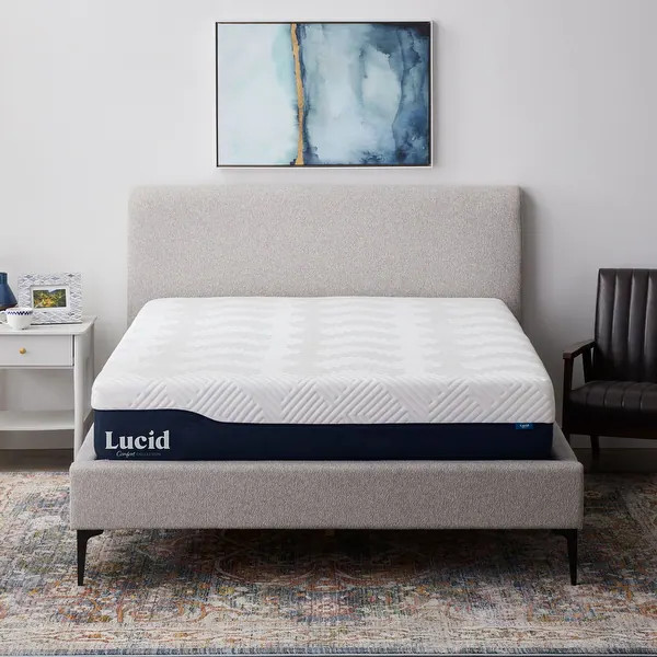 LUCID Comfort Collection 12-inch Gel and Aloe Vera Hybrid Mattress | Bed Bath & Beyond