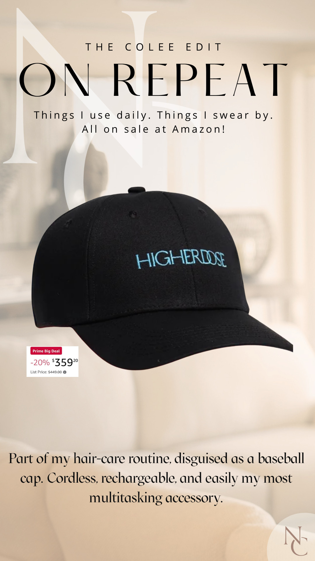 Yes, my hair-care routine includes a baseball cap. 😂 My HigherDOSE red light hat is cordless, rechargeable and ridiculously easy to wear while I’m doing literally anything else. A splurge I actually use—and it’s on sale today. 

 #LTKdayinmylife #LTKSaleAlert #LTKBeauty