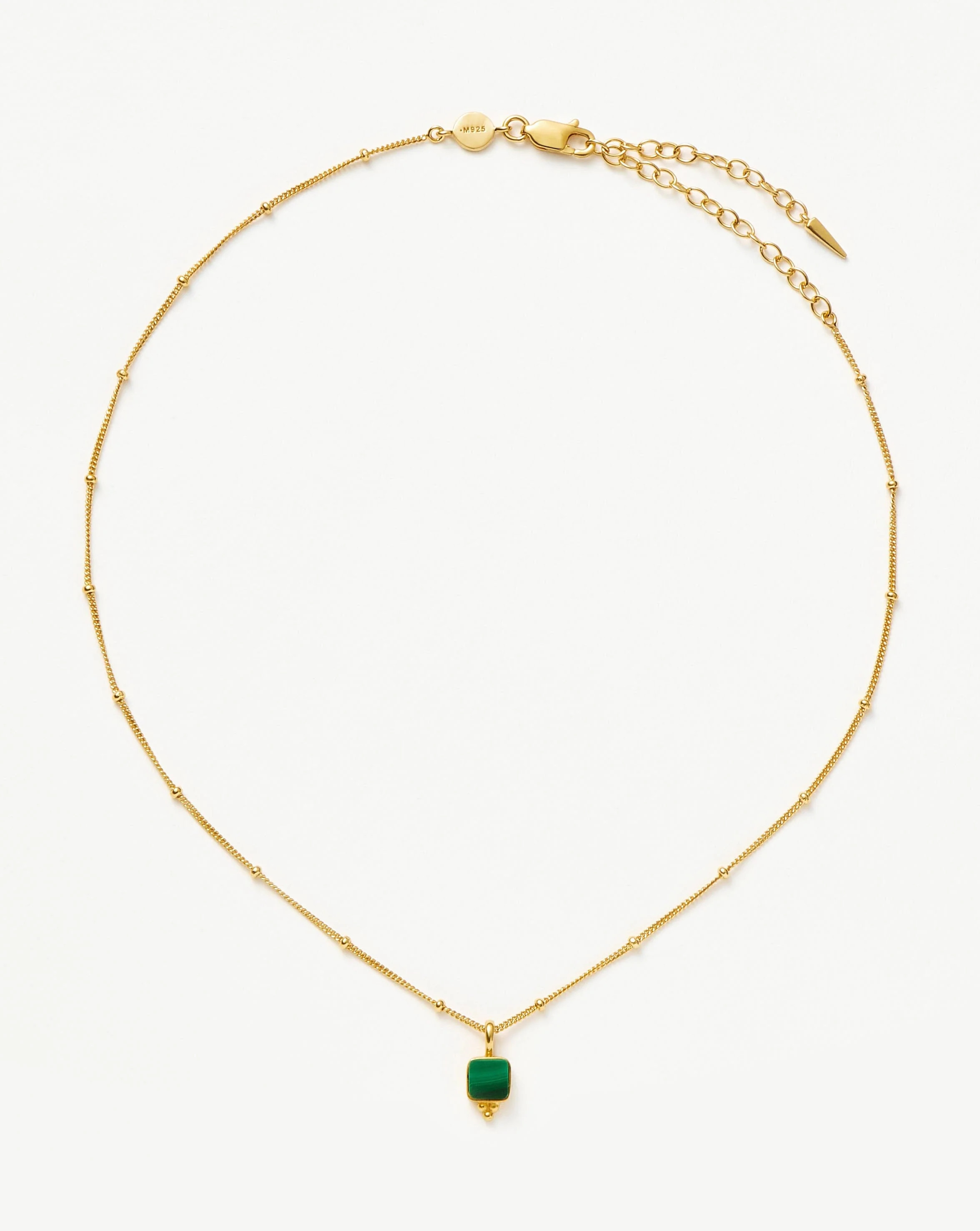 Lucy Williams Malachite Choker | 18ct Gold Plated Vermeil/Malachite | Missoma UK