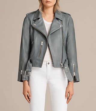 "Balfern Leather Biker Jacket" | AllSaints (UK)