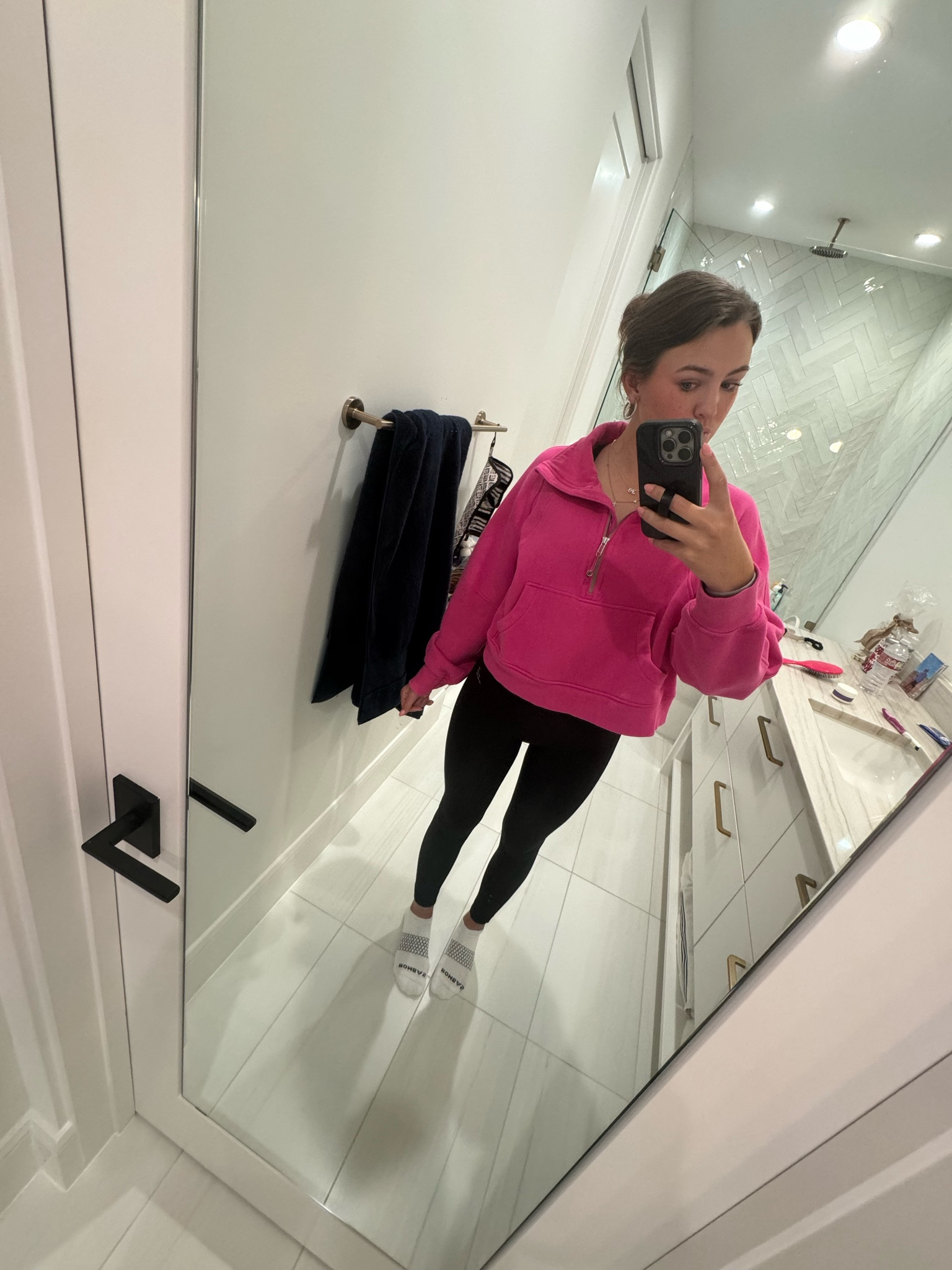 Todays fit! They don’t have this same color for jackets right now, but added a similar color I’m loving right now!!! 

#LTKfitness #LTKstyletip #LTKsalealert