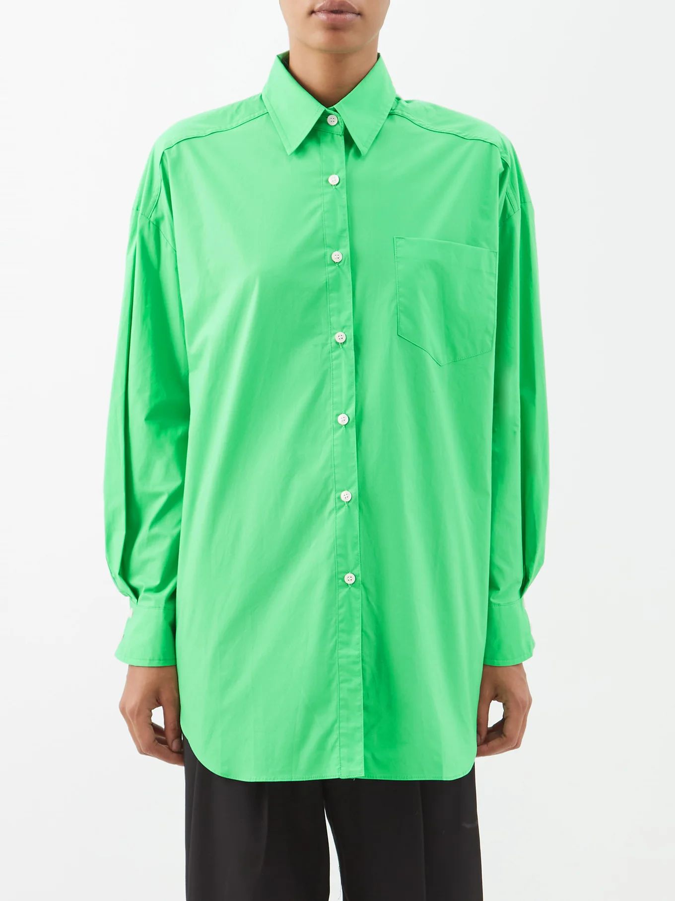 The Frankie ShopMelody organic cotton-poplin shirt | Matches (UK)