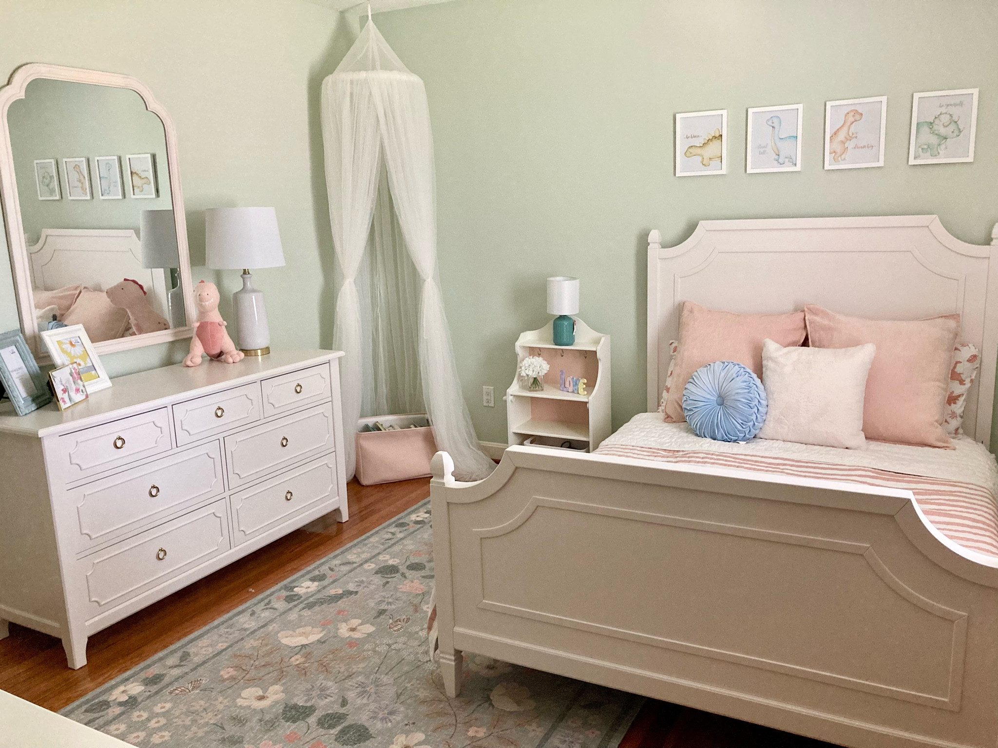 We loved updating this sweet little girl’s room with this soft color palette!

#LTKhome