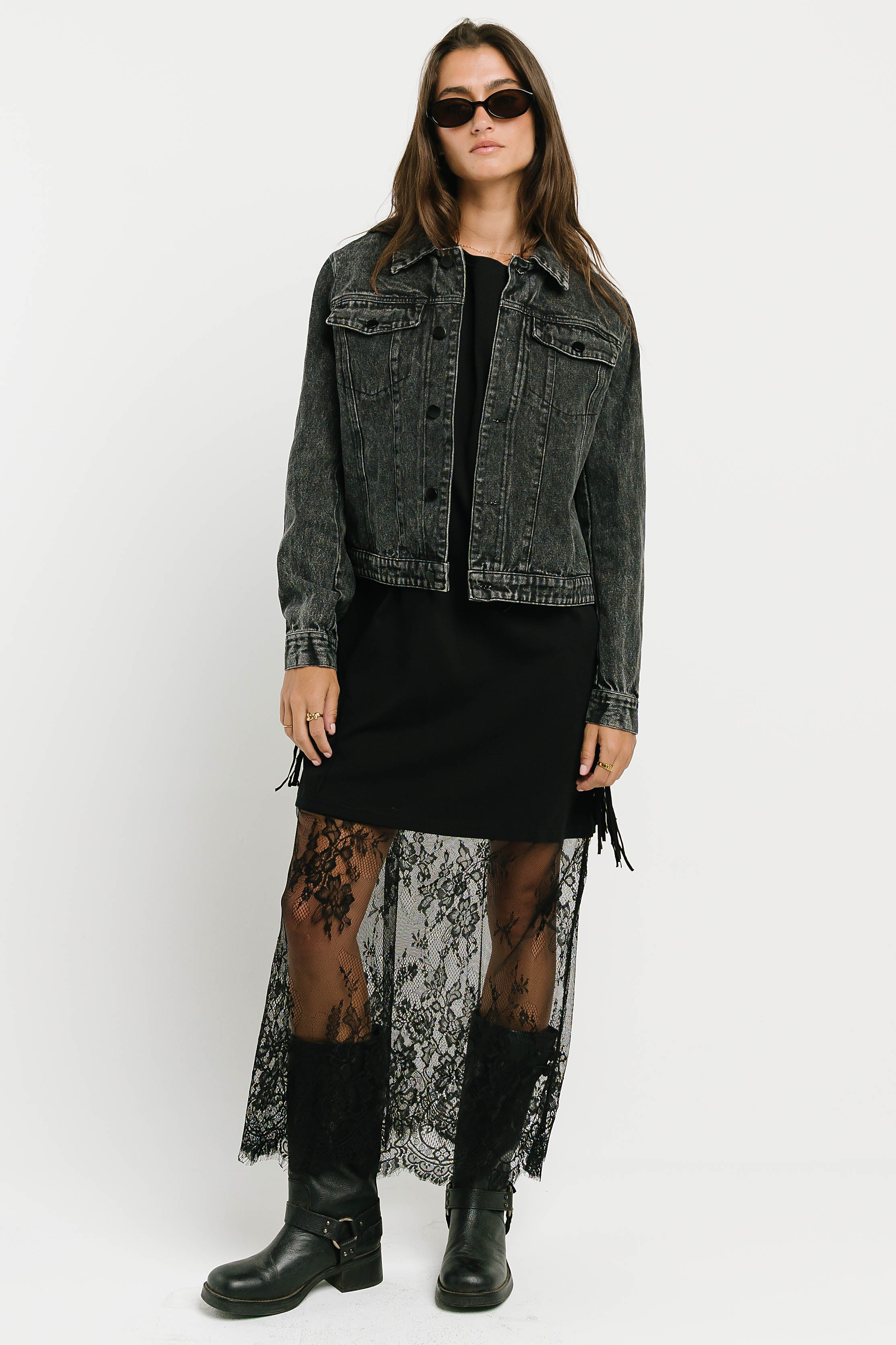 Tracie T-Shirt Dress in True Black | Böhme US