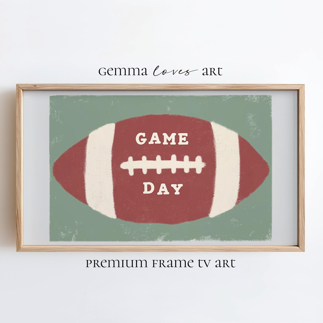 Game Day Frame TV Art, Football Autumn Aesthetic, Living Room Team Art, Samsung Digital JPEG V07 ... | Etsy (US)