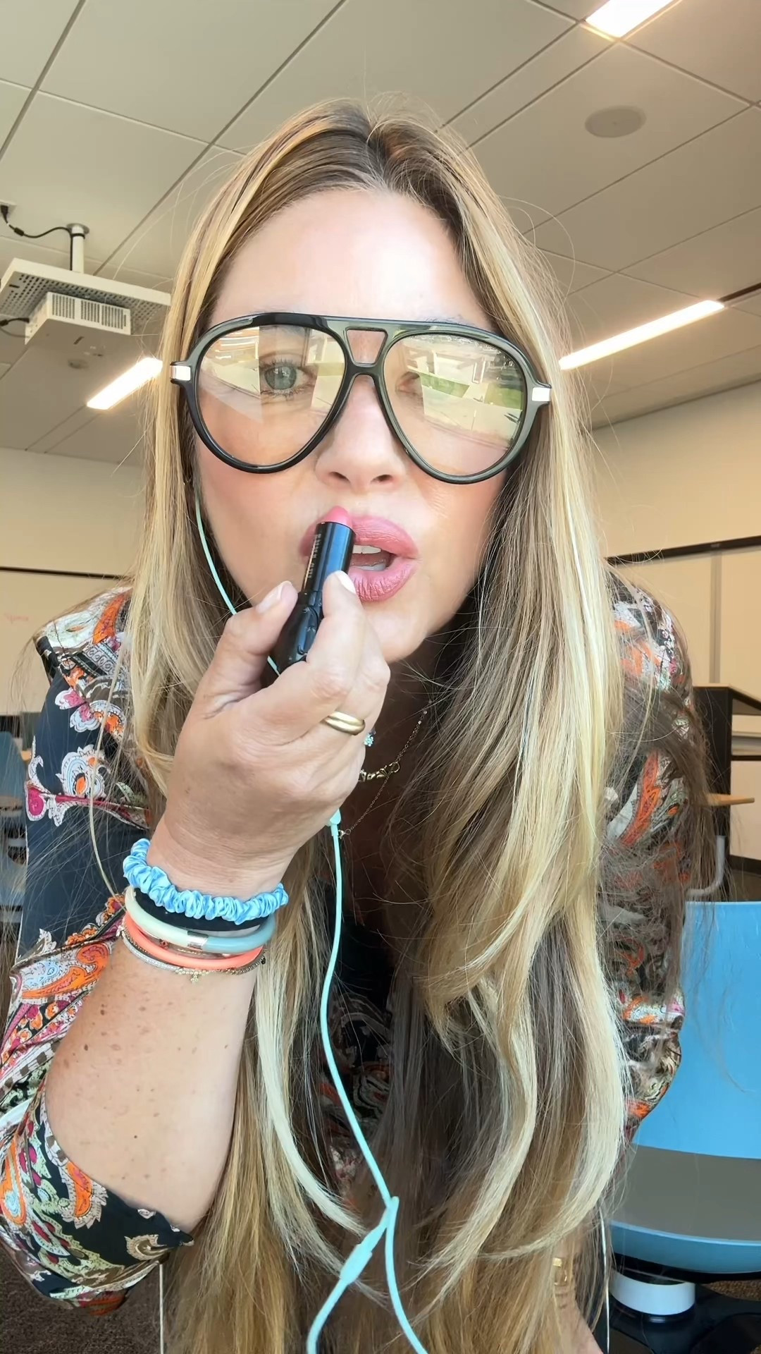 Hope you enjoy the discussion! Lipstick is Anna Sui 702 Lingerie Peach 
Glasses sold out most places but linked below! 
Foundation: IT CC Medium Tan 
Shirt: medium 
Pants: medium 
Hair Sea Glass + T3 hot rollers 

#LTKBeauty #LTKWorkwear #LTKstorytime