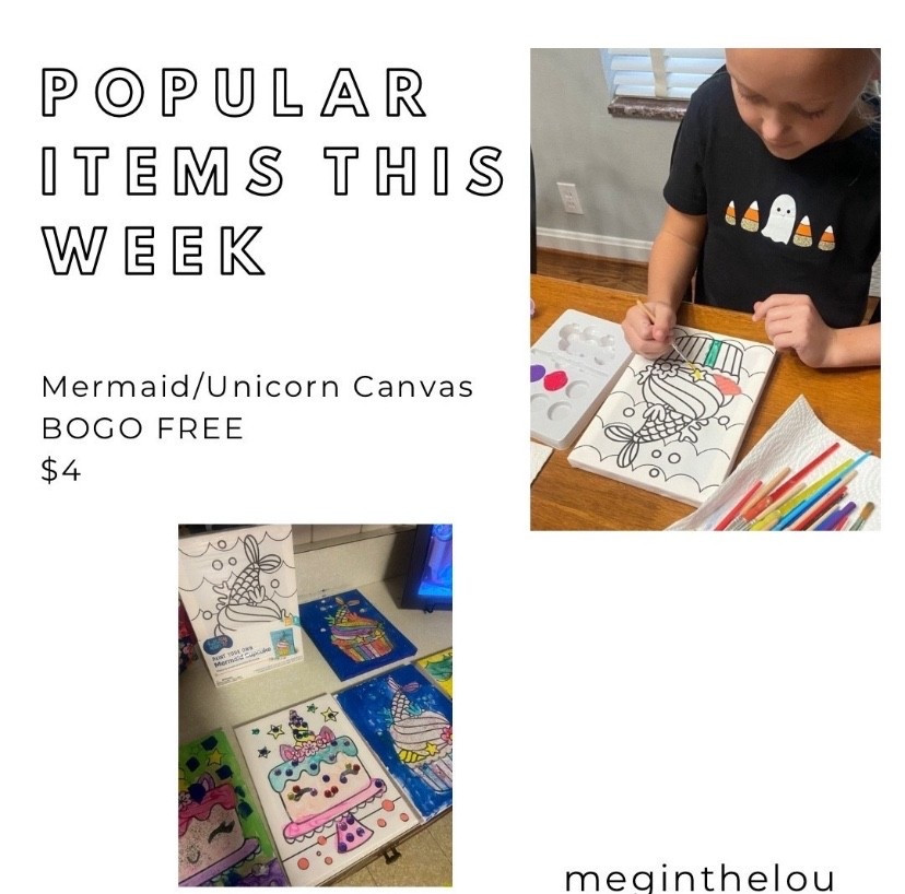 This mermaid cupcake comes with paint and a  brush.  It’s the perfect easy craft and it’s 2 for the price of 1; there is also a unicorn cake print.  A great idea for a rainy day, winter, or birthday activity.  


#walmart #craft #kidspainting #under5 #budgetfriendly #creativeplay #kidscraft 

#LTKFindsUnder50 #LTKKids #LTKGiftGuide