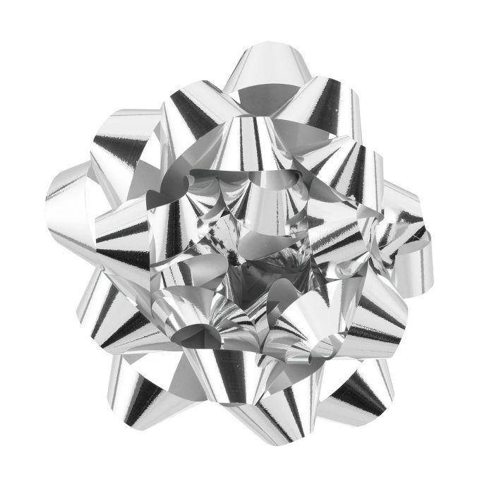 Jumbo Glitter Bow Silver - Spritz™ | Target