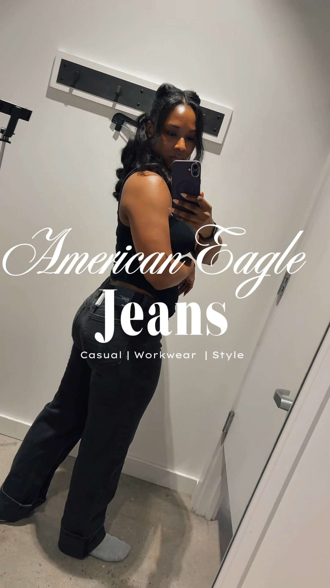 On the hunt for the best jeans 👖—and American Eagle is definitely in the running 👌🏾👌🏾.
These are perfect for an everyday look but also pull double duty for a casual Friday at the office.
And idk about you, but I’m all for a double-duty piece 😉.

#americaneagle #americaneaglejeans #jeans #tryonhaul #ootd #workwear #casualfriday #everydaylooks #denim

#LTKWorkwear #LTKFindsUnder100 #LTKTall