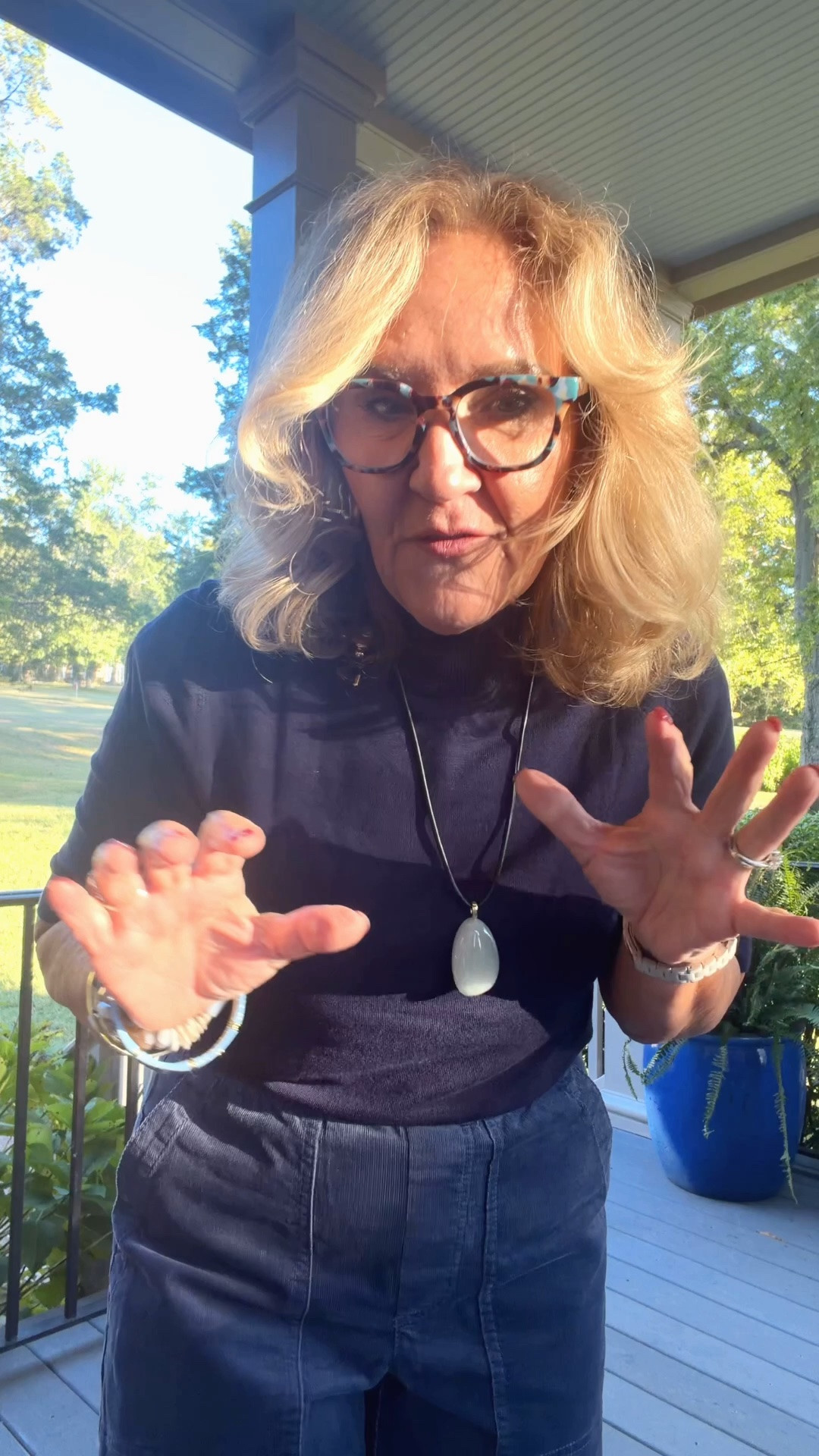 A corduroy barrel pan that is a modern cool silhouette. I’m wearing a size 8 regular.
The turtleneck elbow length sleeved sweat sweater is lightweight. I’m wearing a 1.0.
The barn jacket. I am wearing a medium petite
It also comes in red.
My new bracelet stack releases on Thursday 10/8
