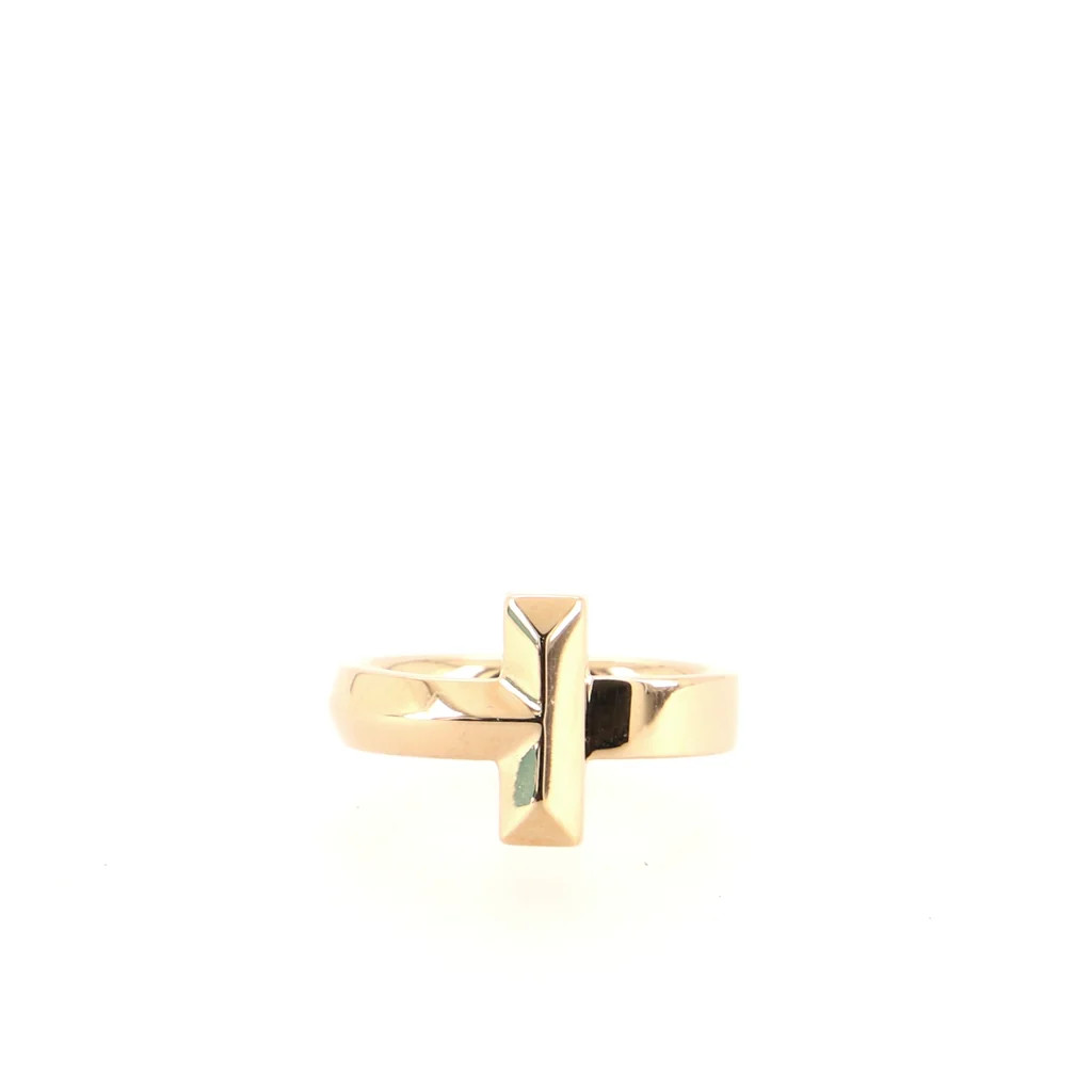 Tiffany T1 Ring 18K Yellow Gold Wide 6 - 52 | Rebag