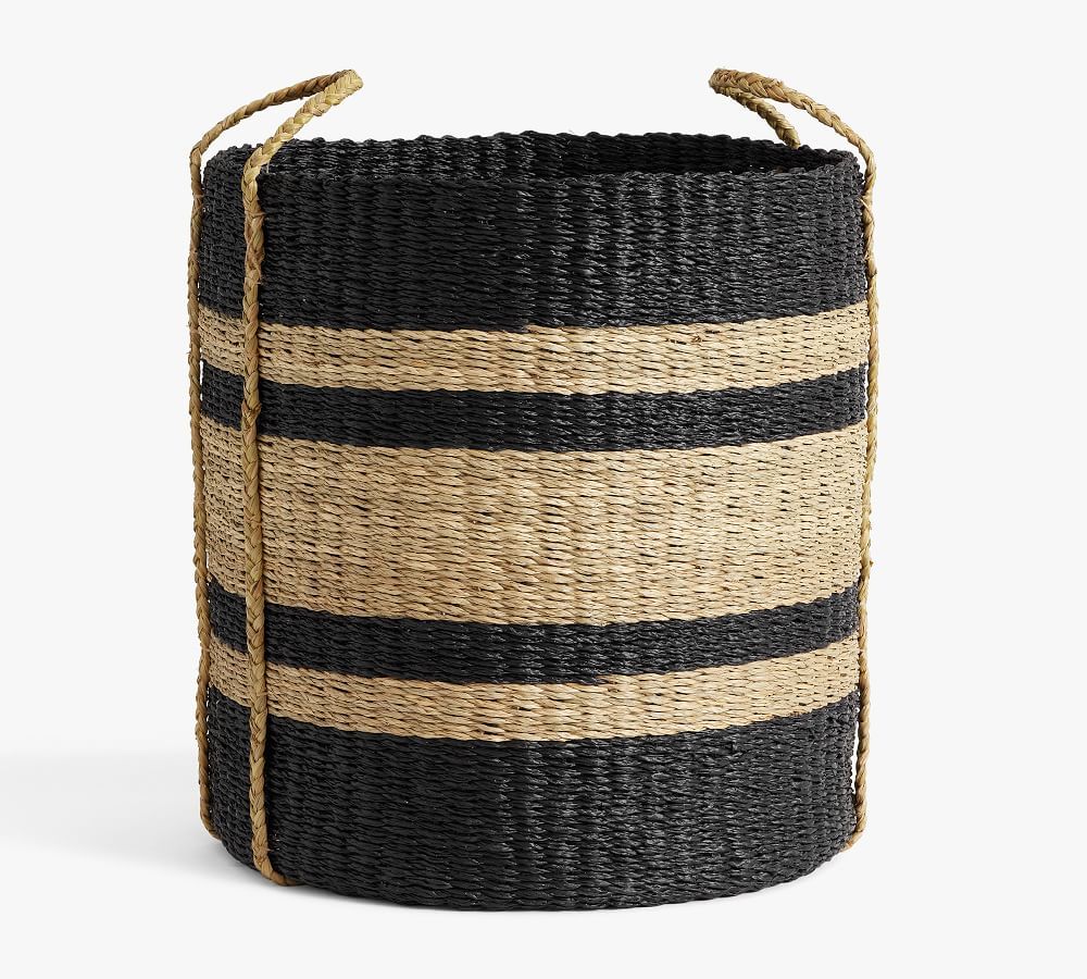 Tulum Woven Basket, Large Handled Tote | Pottery Barn (US)