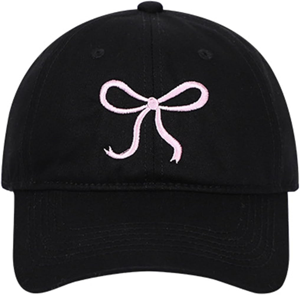 Womens Bow Embroidered Trucker Hat Trendy Mesh Baseball Cap Adjustable Snapback Cap Summer Girls ... | Amazon (US)