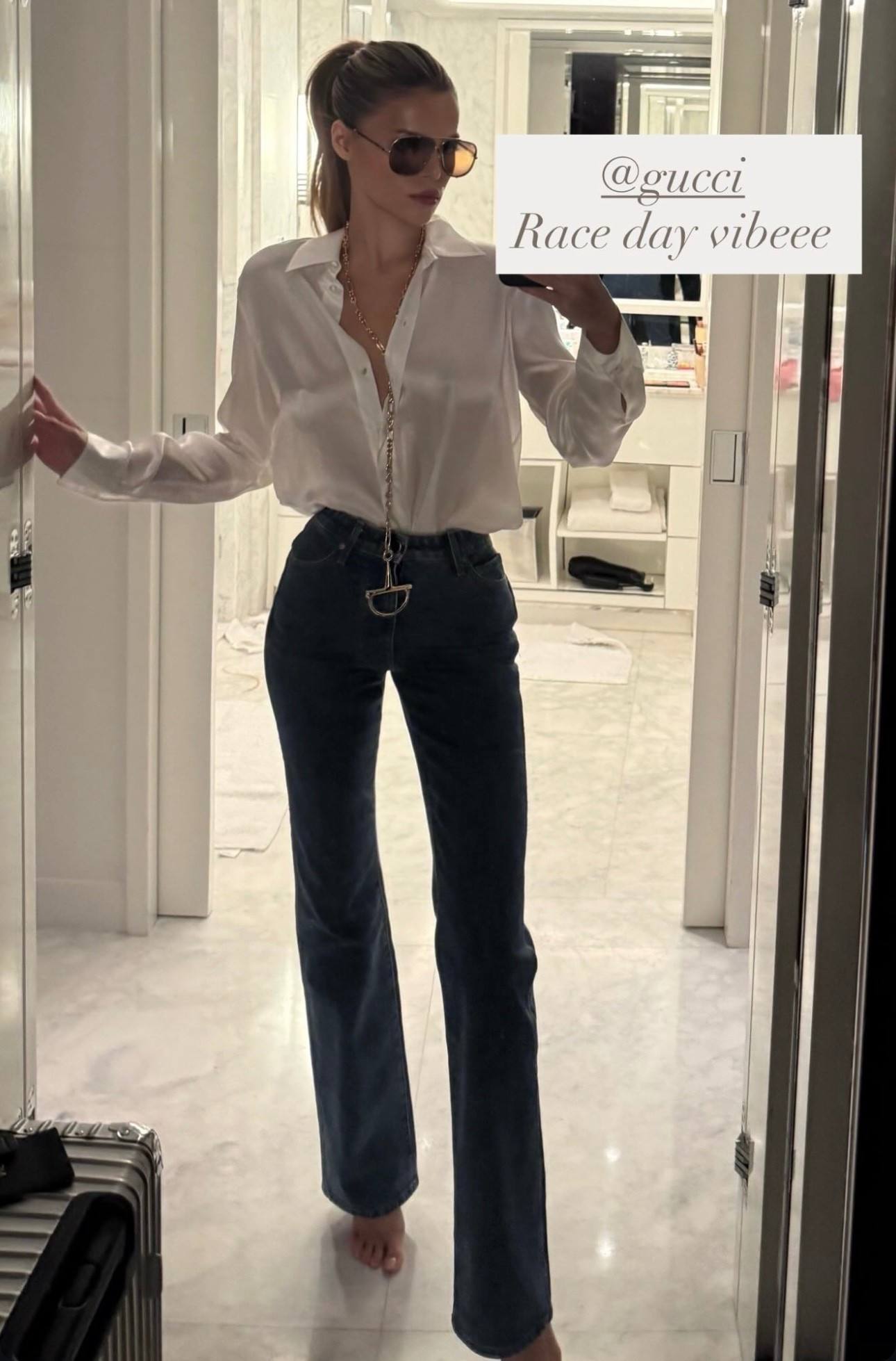 Brooks Nader's High Waist Straight Leg Jeans