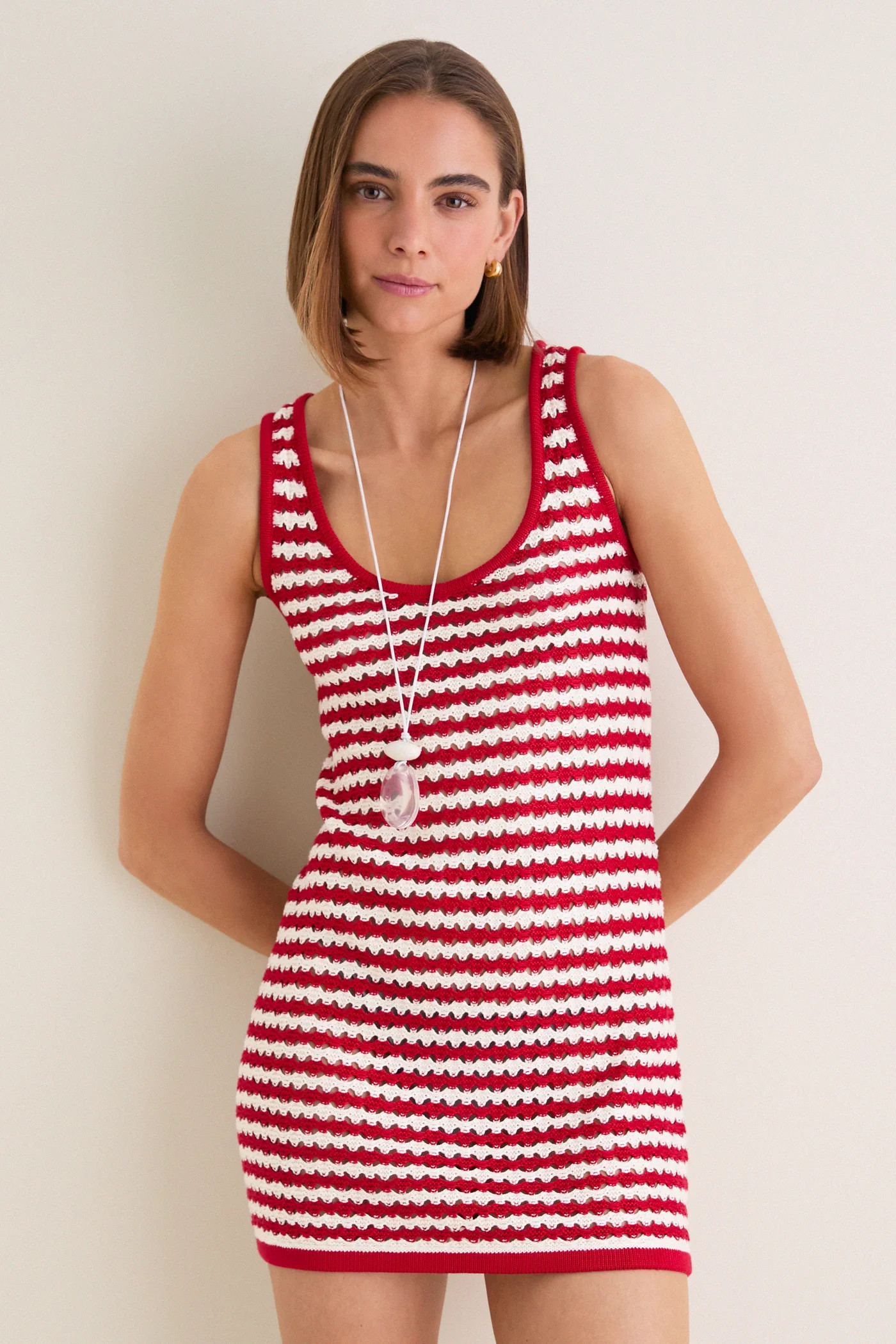 Avenue Stripe Knit Michaels Mini Dress | Tuckernuck (US)