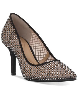 I.n.c. International Concepts Women's Zitah Embellished Pointed Toe Pumps, Created for Macy's - Black Bling | Macy's