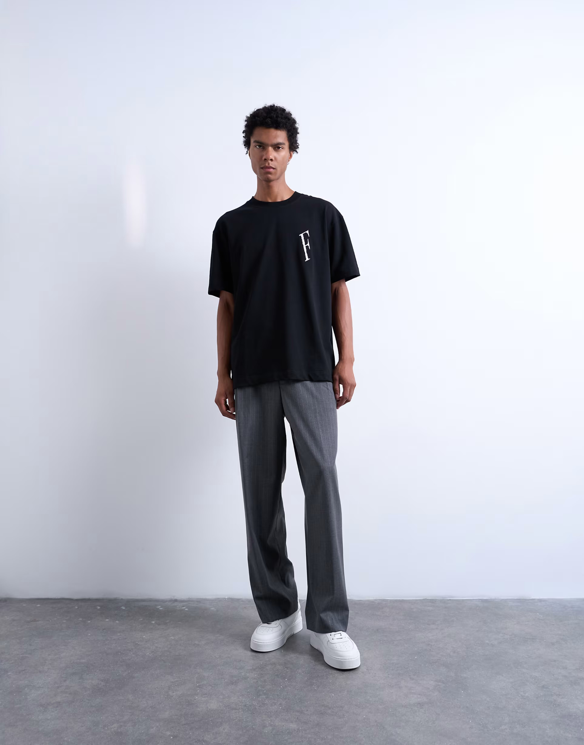 Topman oversized fit t-shirt with Forever embroidery in black | ASOS (Global)