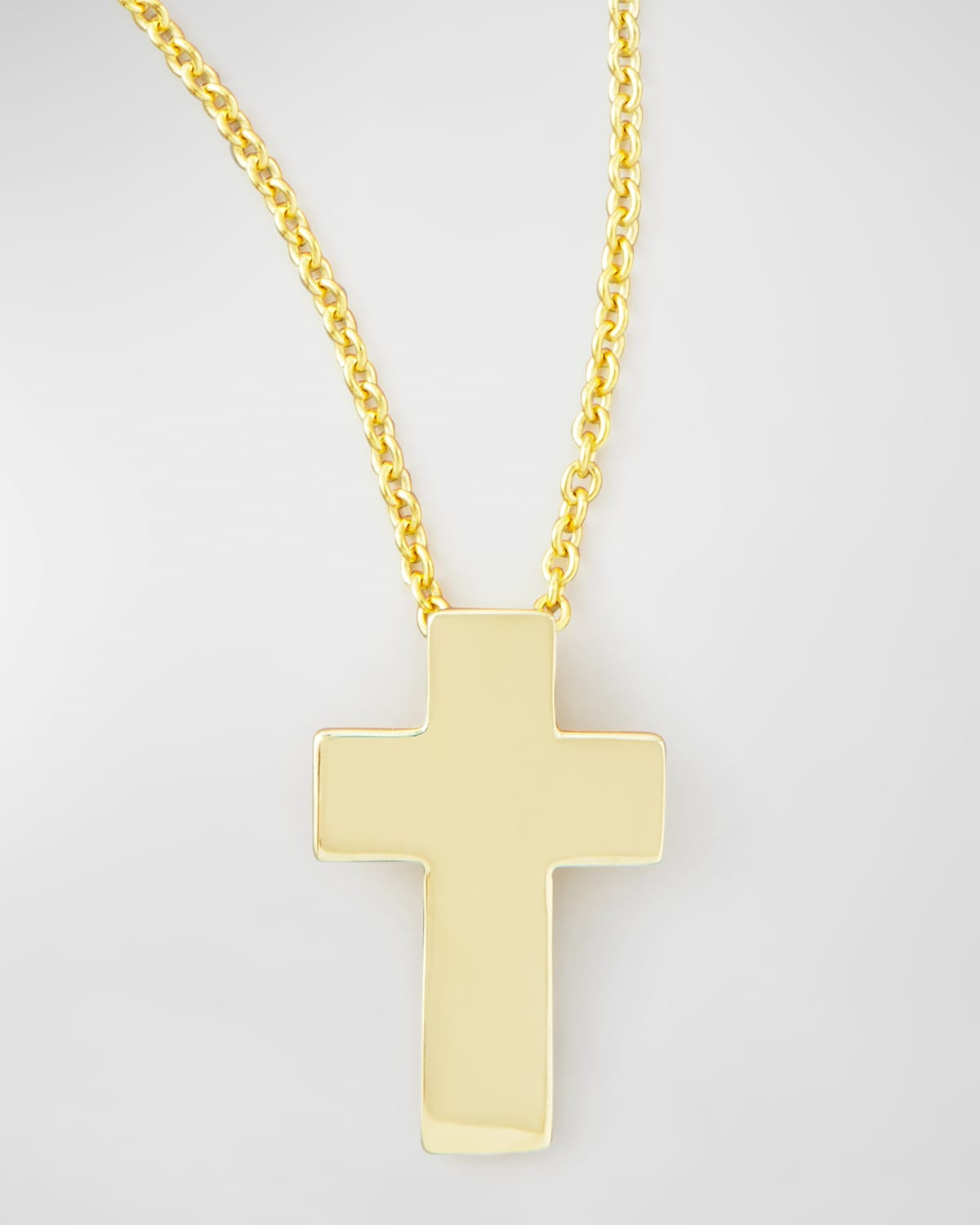 Small 18k Yellow Gold Cross Necklace | Neiman Marcus