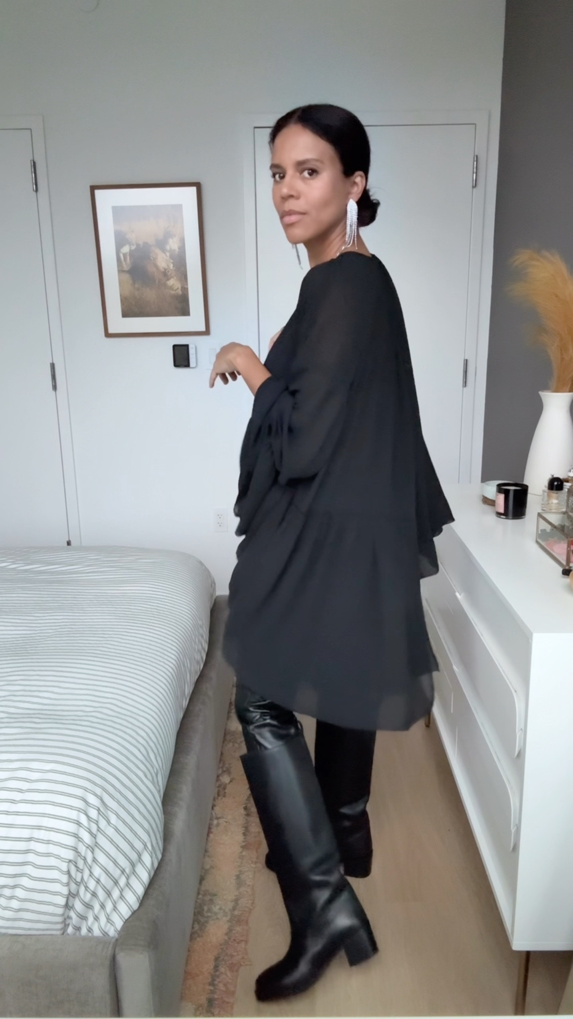 Day 13 of 21 days of getting dressed! Today’s outfit: all black, sexy, spooky, chic  

#LTKOver40 #LTKStyleTip #LTKHalloween