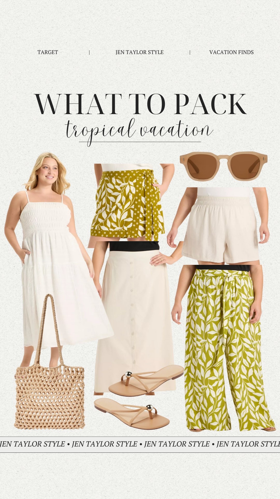 What to pack for a tropical vacation. I love the midi dresses and pants  

#LTKFindsUnder50 #LTKStyleTip #LTKPlusSize