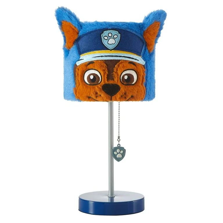 Nickelodeon Paw Patrol Chase Plush Shade Stick Lamp for Kids, 15" H x 7" W | Walmart (US)