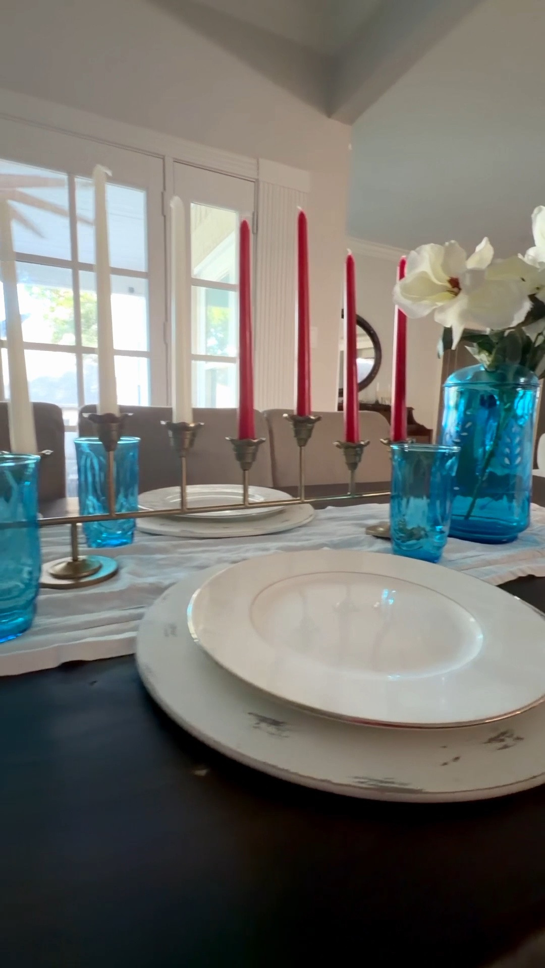 4th of July Decorations: 
My favorite decorating secret? Start with one amazing thrift find and build around it.
This Hearth & Hand candle holder cost me just $8.99 thrifted, then I layered in affordable pieces to create a classic Fourth of July tablescape that feels timeless instead of overly themed.

#LTKSeasonal #LTKHome