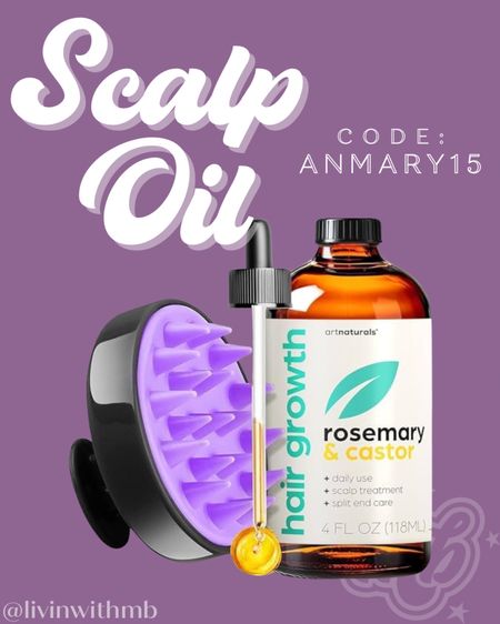 Another product that has changed my hair!

The Rosemary & Castor Oil from Artnaturals promotes hair growth, improves scalp health & strengthens your hair. Includes scalp massager!

Use code: ANMARY15 to save!

#artnaturalspartner

#LTKbeauty #LTKsalealert #LTKfindsunder50