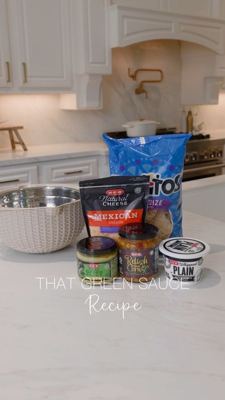 That Green Sauce Dip | Super easy recipe perfect for the patio

One jar of That Green Sauce
One jar of Relish That Corn
One container of whipped cream cheese
One pkg Mexican shredded cheese
Serve with Tostito chips 

#LTKparties #LTKhome