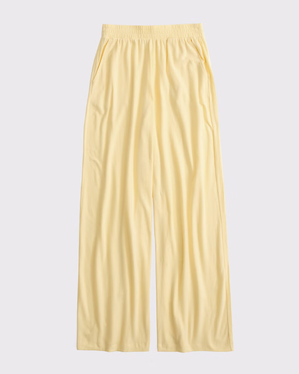 Lounge Brushed Wide Leg Sweatpant | Abercrombie & Fitch (US)